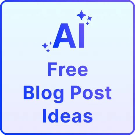 Free AI Blog Post Ideas Generator, Creative Blog Topic Maker Online